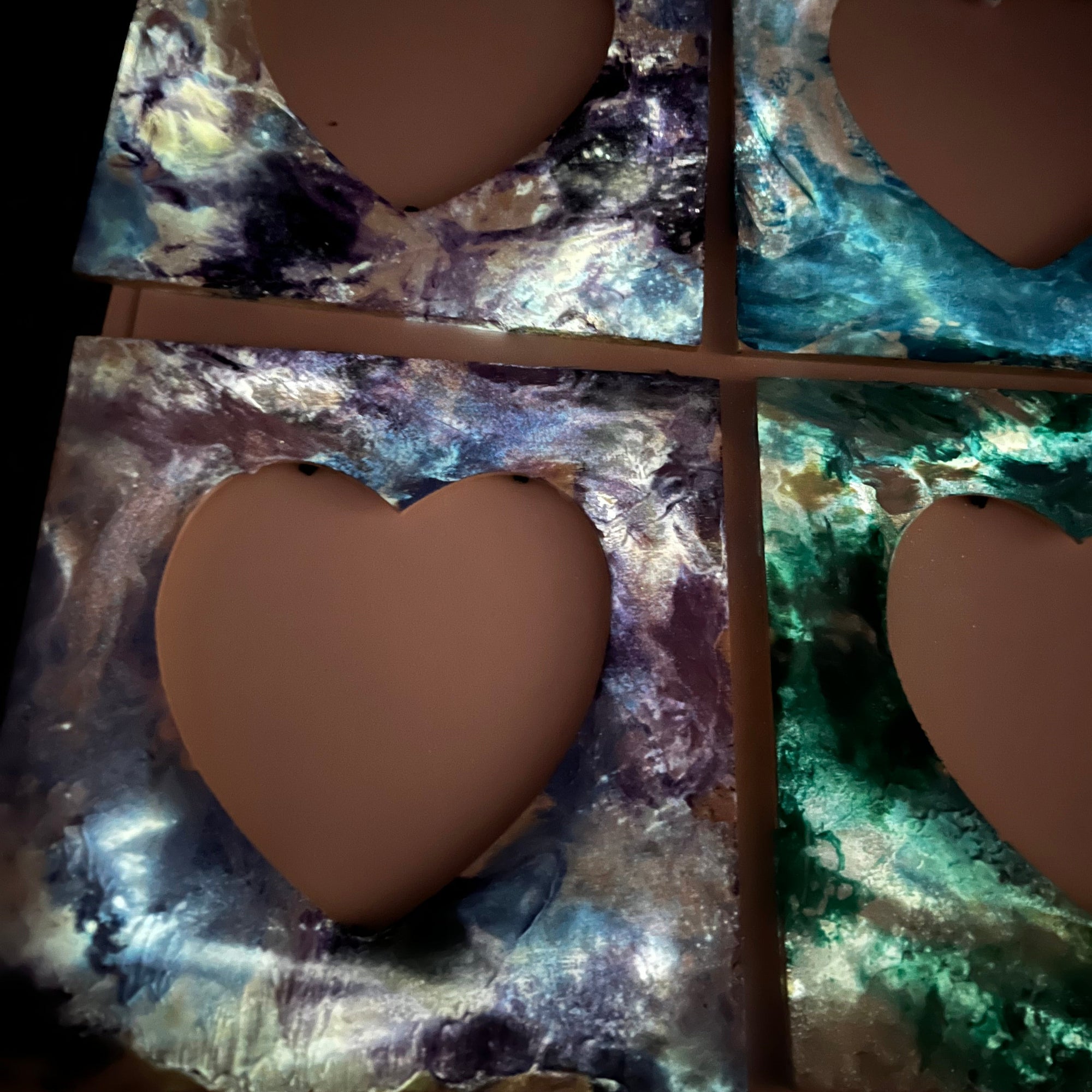 Biscuit-Made Heart Glow Frame Art